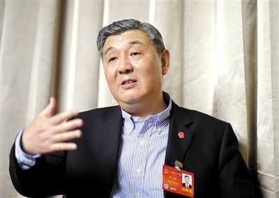 今年全國兩會期間，全國人大代表、浙江高院院長齊奇接受記者采訪。新京報記者 陳杰 攝