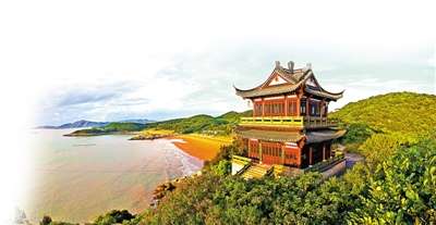 海天佛國(guó)寺寺恢宏 養(yǎng)生素食普陀山