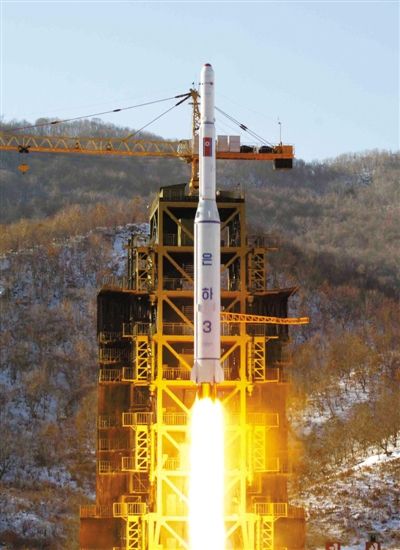 去年12月12日，朝鮮發(fā)射衛(wèi)星。