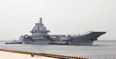 遼寧艦是我國海軍第一艘航母，新型航母將會比它更大更先進。