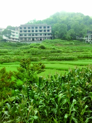 湖南新邵縣迎光鄉(xiāng)上沙溪村支書彭承雙家新蓋的房子。
