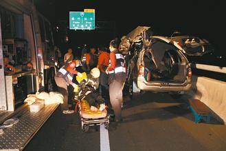 嘉義縣八十二號(hào)快速道路發(fā)生死亡車禍，造成二死一重傷慘劇。