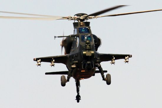 資料圖：解放軍武直-10攻擊直升機(jī)。